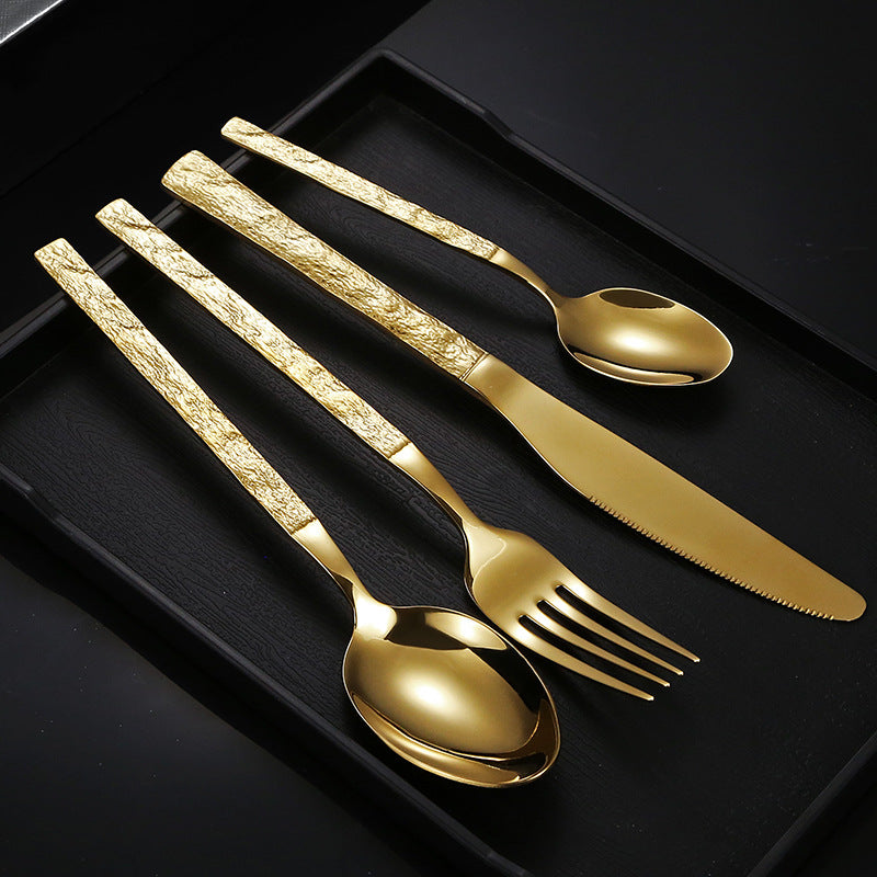 High-quality cutlery set with stylish, textured handle Kalsten