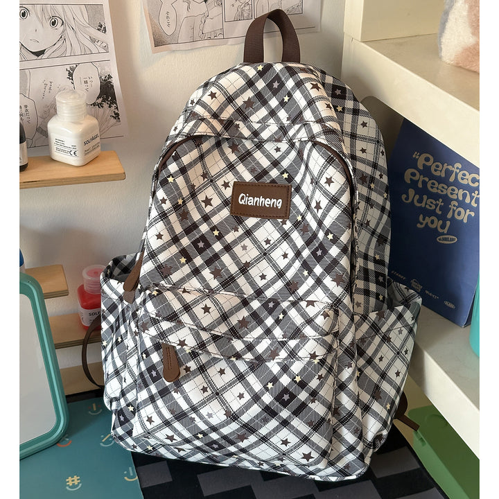 Stylish Geometric Patterned Backpack Kalsten