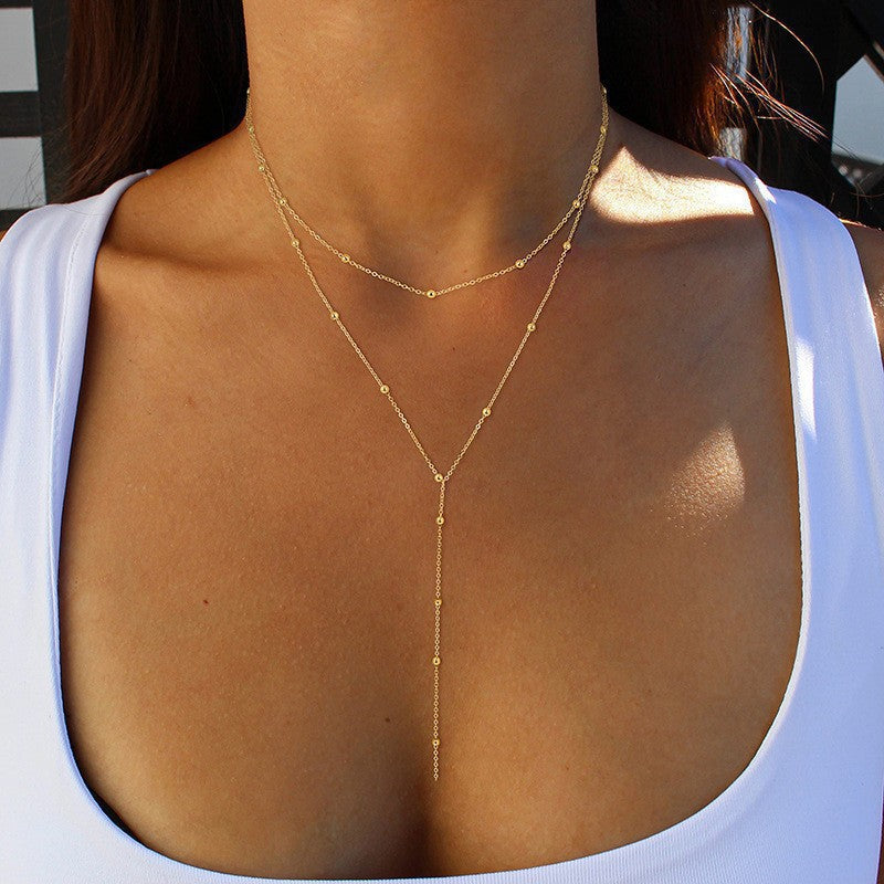 Multi-Layered Lariat Necklace Kalsten