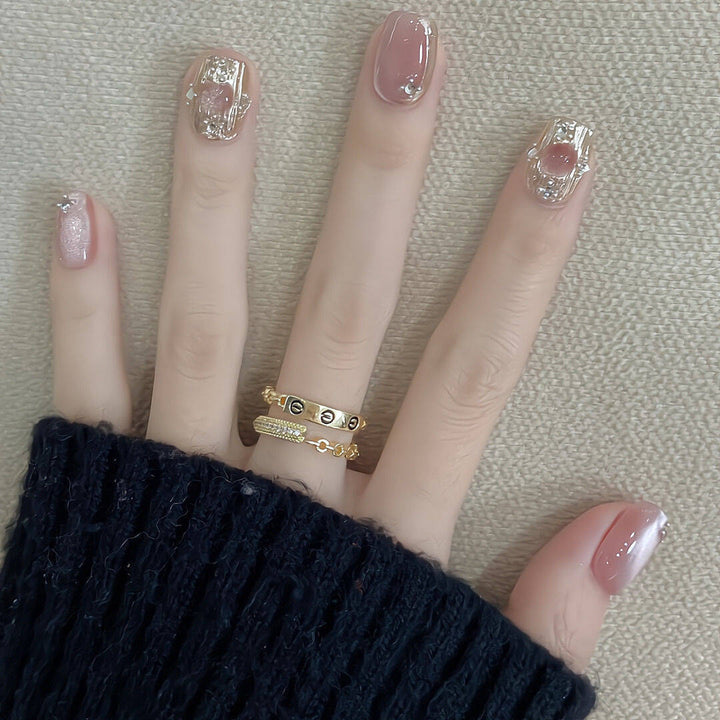 Premium Glamorous Press-On Nail Extensions Kalsten