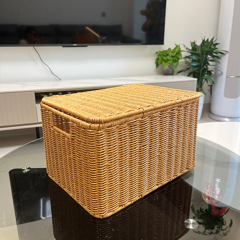 Versatile Rectangular Woven Storage Bin Kalsten