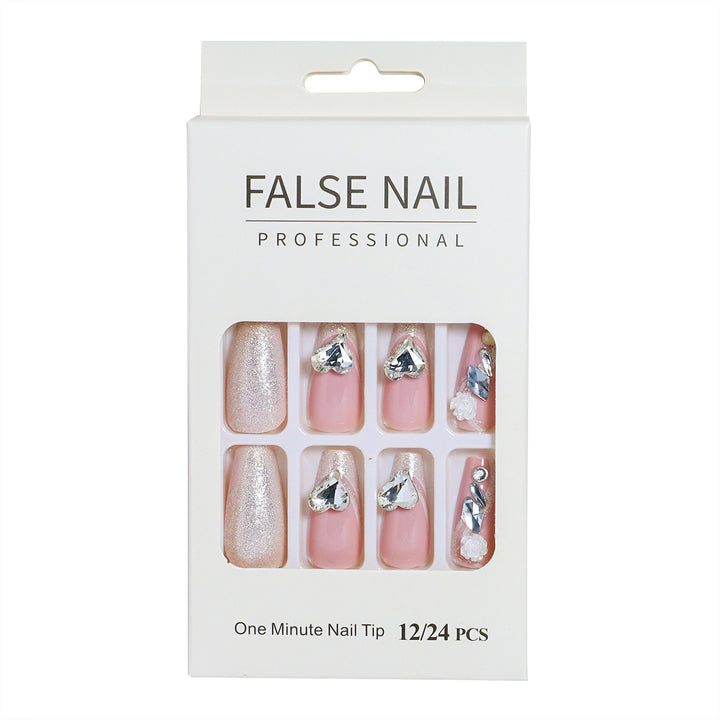 Decorative Press-On Nail Set with 3D Accents Kalsten