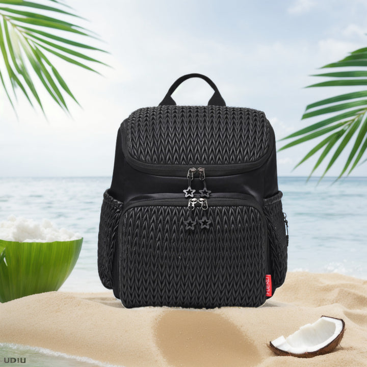 Textured Multi-Pocket Backpack Kalsten