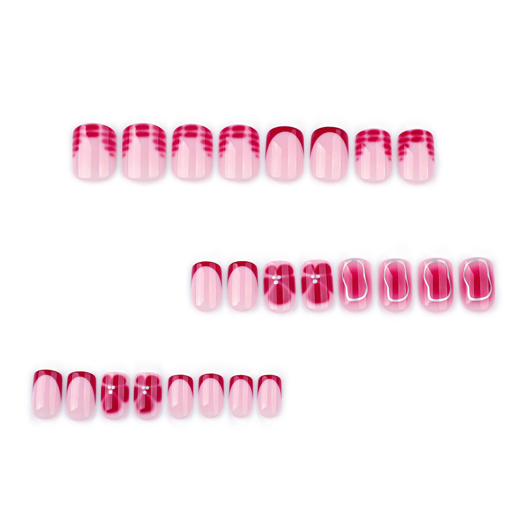 Artful nail art with gradient and glitter Kalsten