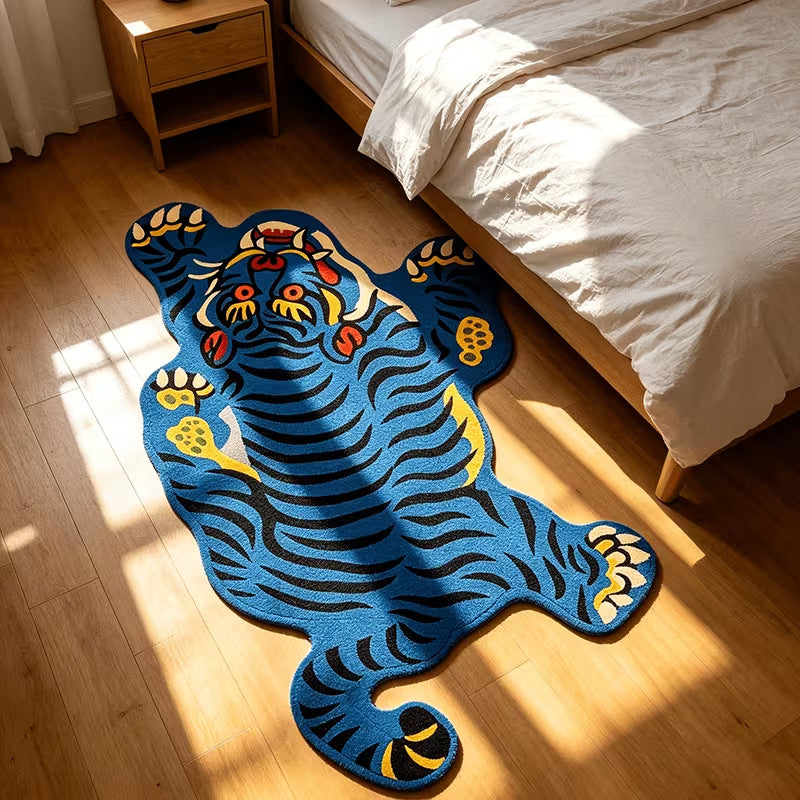 Playful Tiger-Themed Area Rug