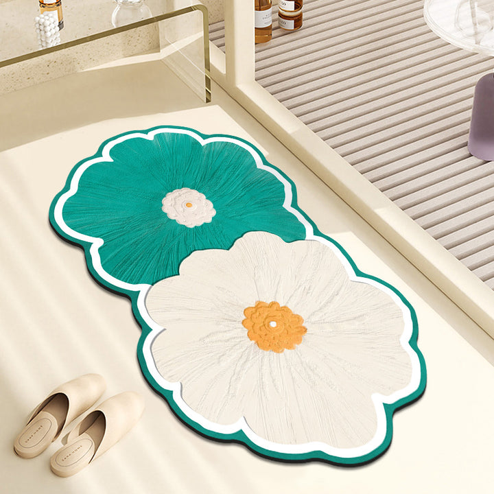 Floral Shaped Decorative Floor Mat