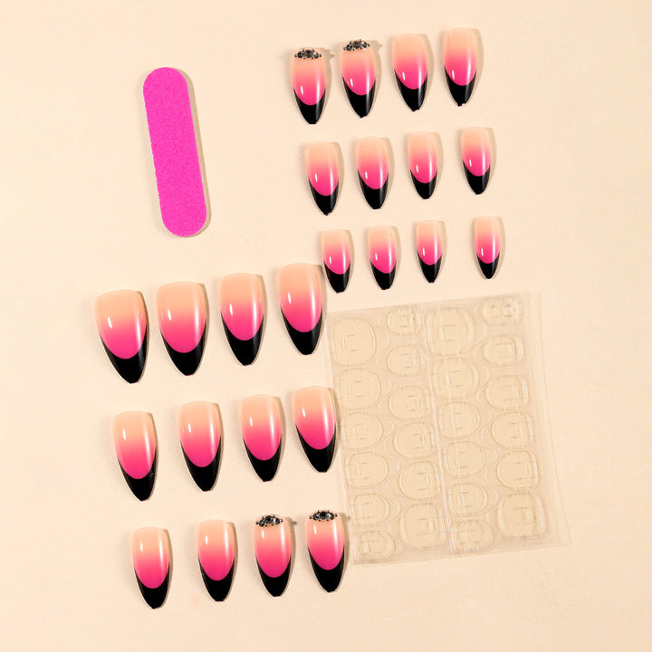 Ornate Ombré Stiletto Nail Art Kalsten