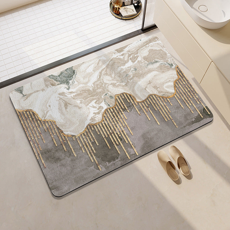 Playful Cat-Themed Bath Rug Kalsten