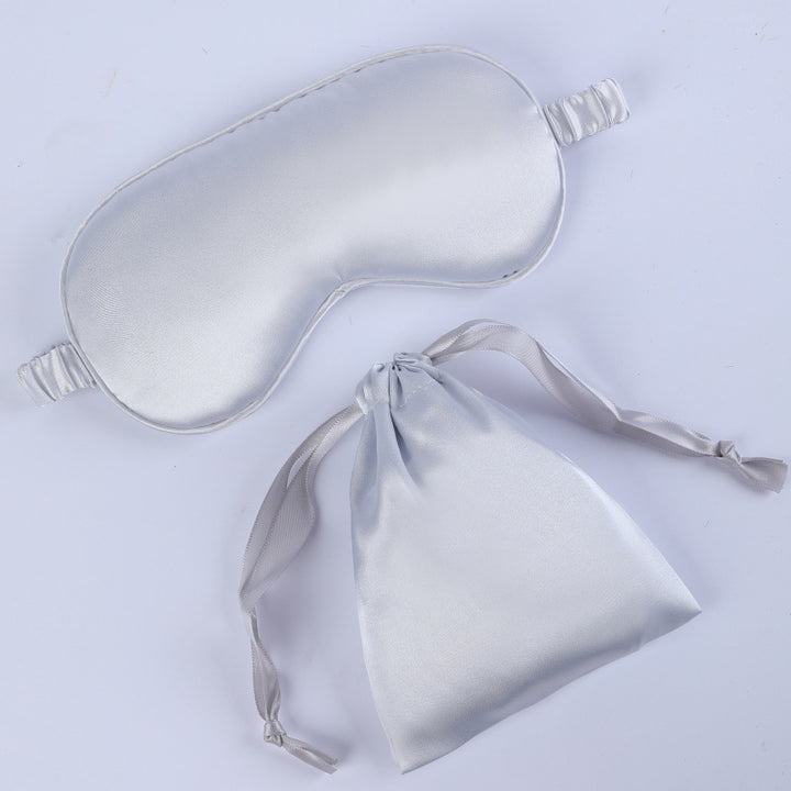 Women's nano silk sleep mask with padded eye area, adjustable elastic band, and storage pouch Kalsten