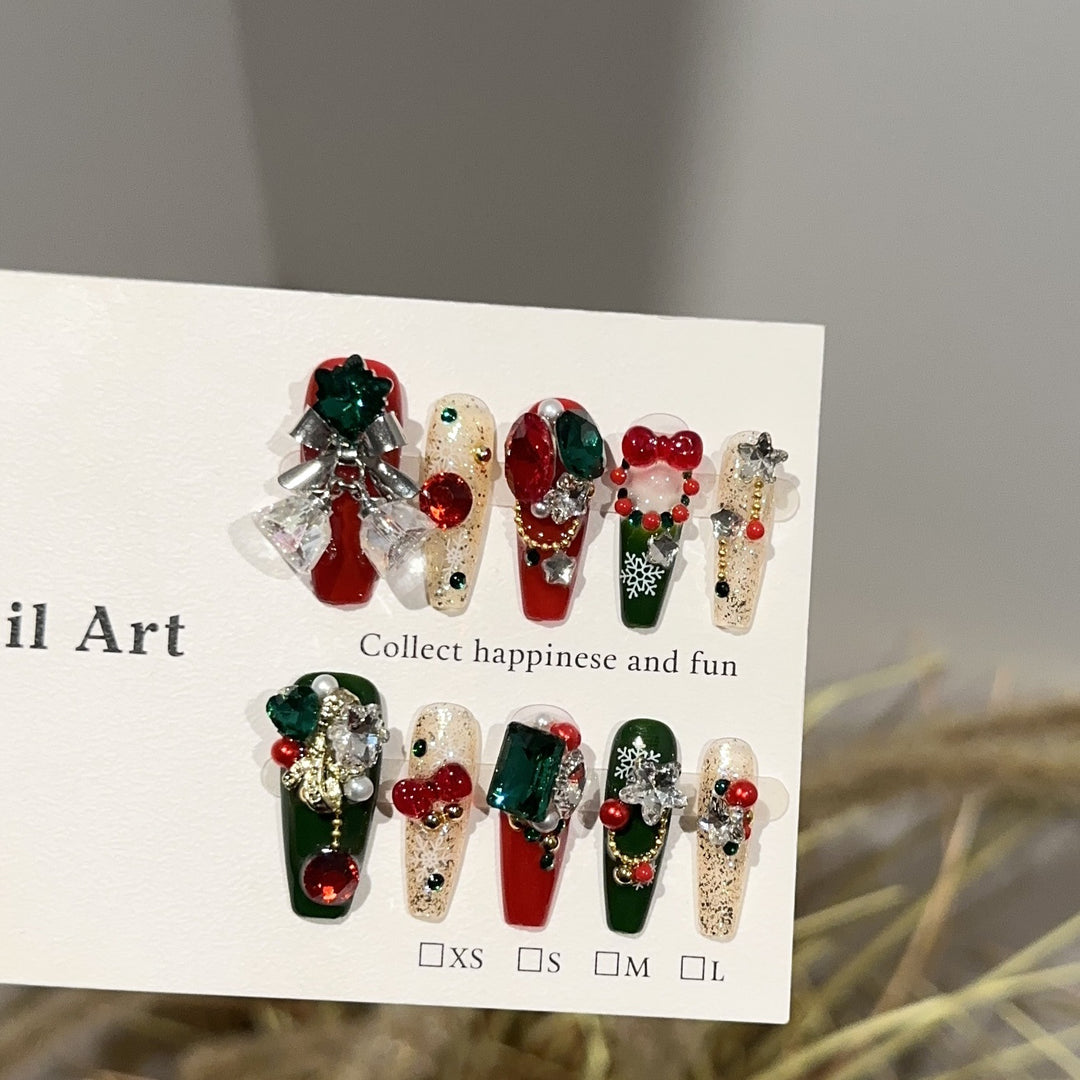 Festive Themed Press-On Nail Collection