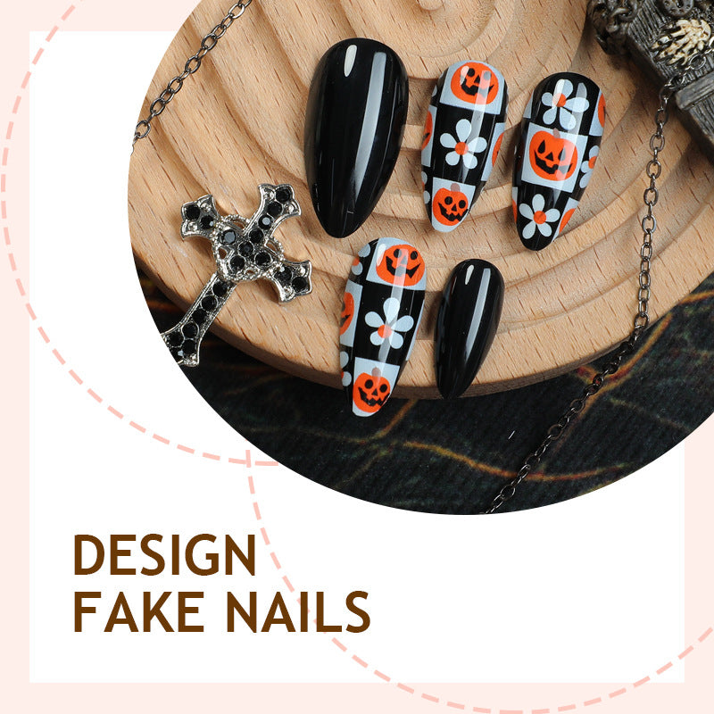 Halloween artificial nail set with creepy design Kalsten