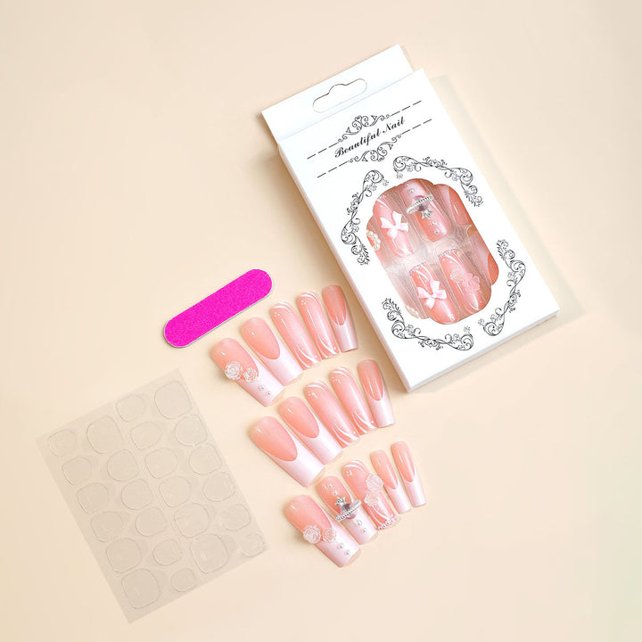 Elegant Full-Cover Press-On Nail Set Kalsten