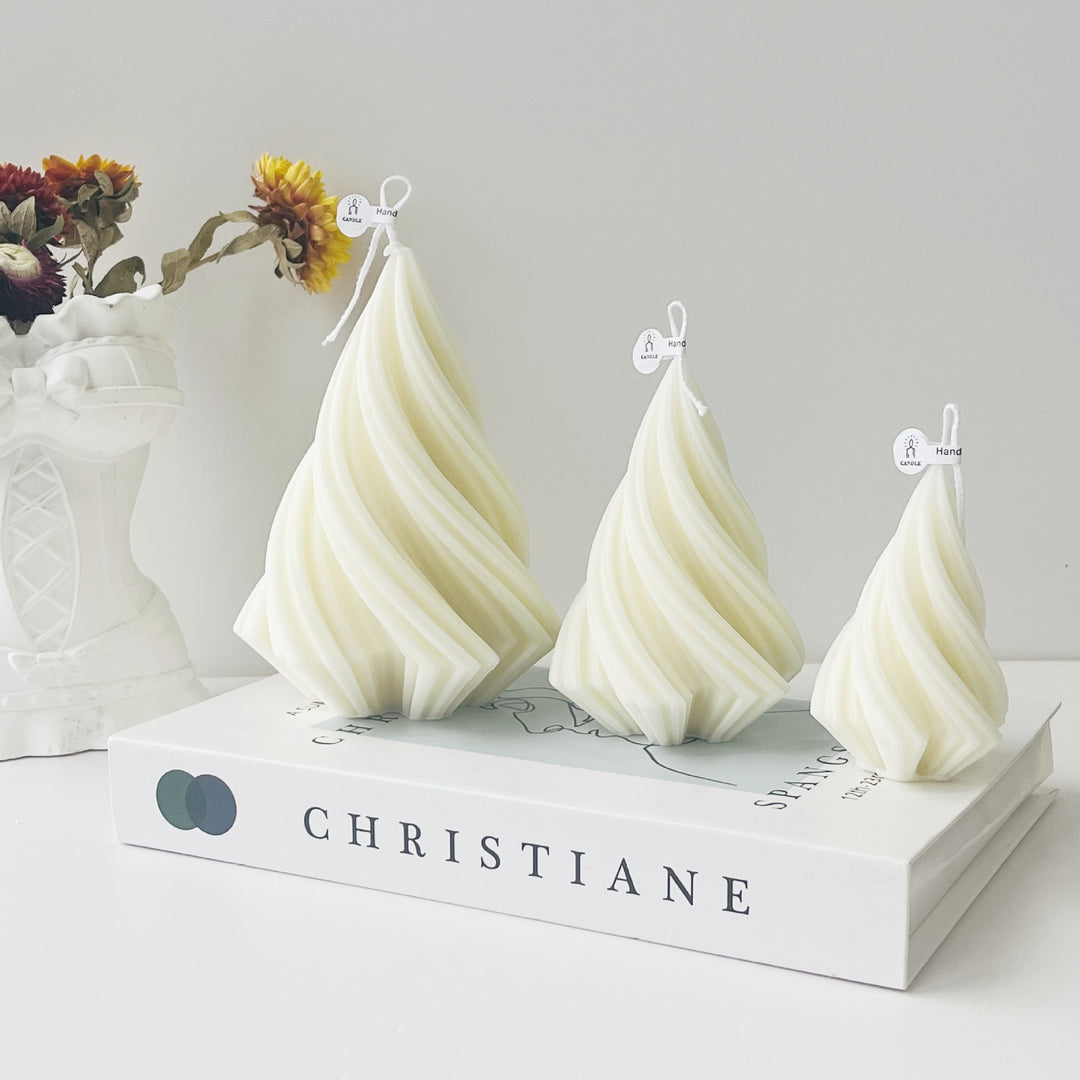 Swirl-Shaped Decorative Candle