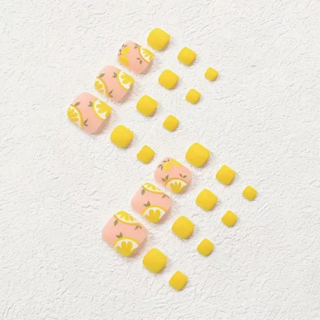 Nail art set with cheerful citrus motifs Kalsten