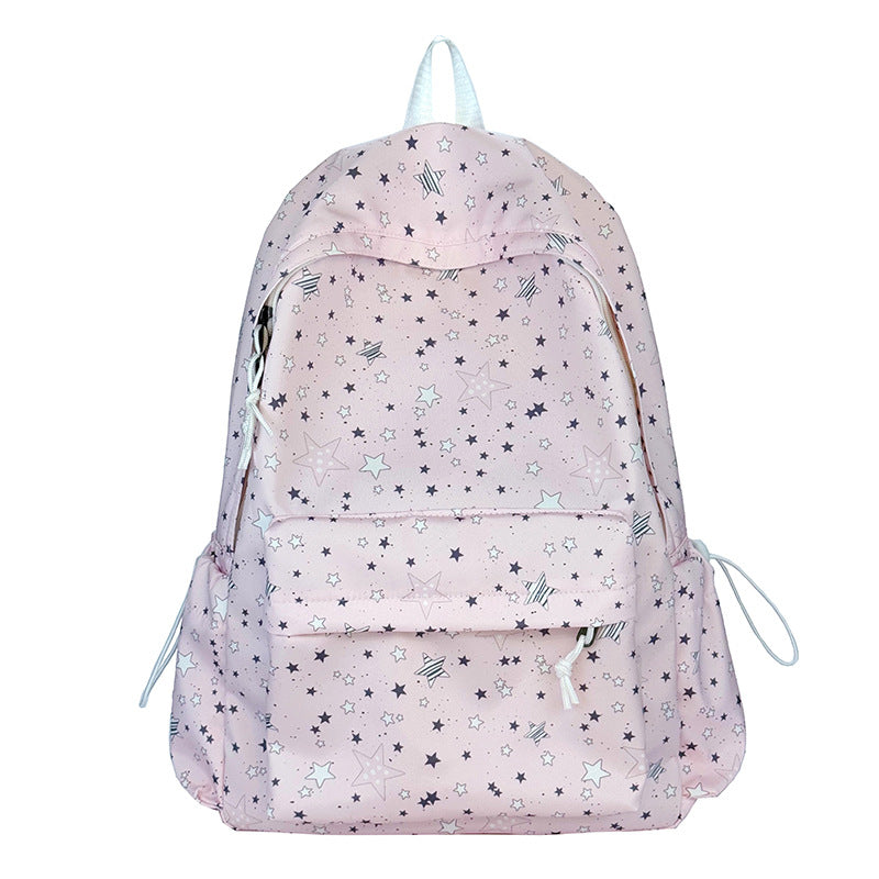 Backpack with Thoughtful Compartments and Trendy Star Motif Kalsten
