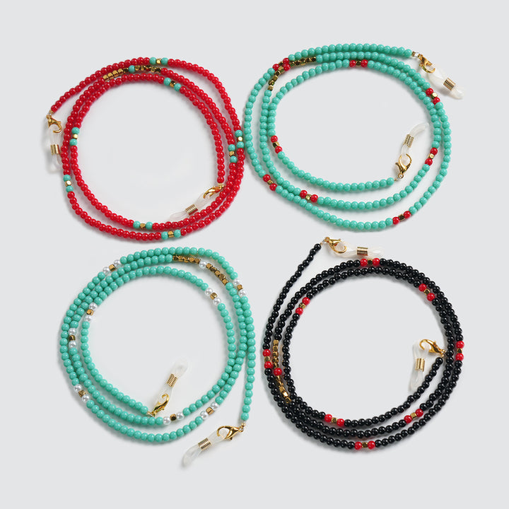 Multi-Strand Beaded Eyewear Chain Kalsten