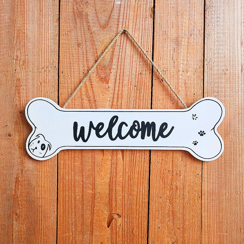 Decorative Welcome Sign with Pet Theme