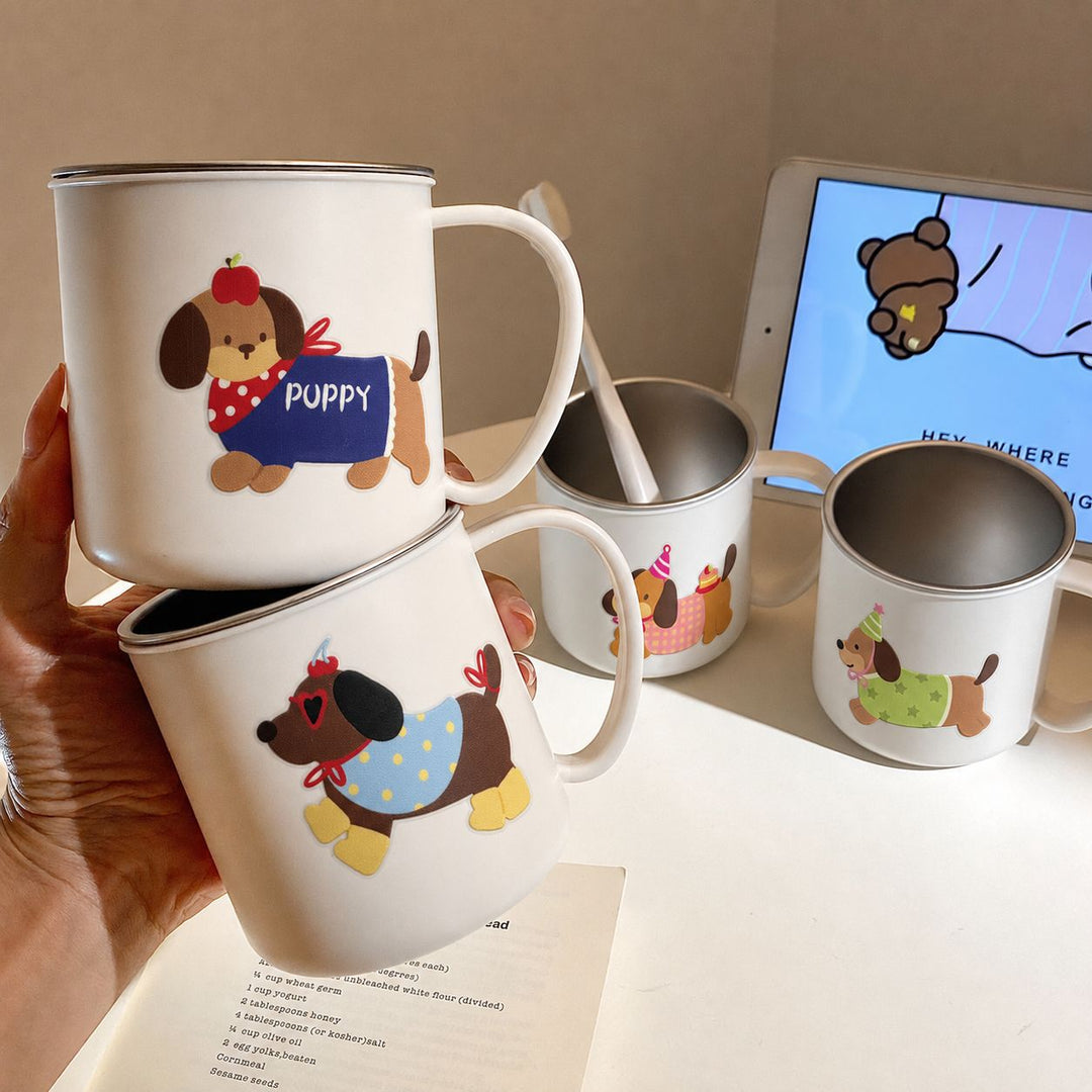 Ceramic mug with charming dog motif Kalsten