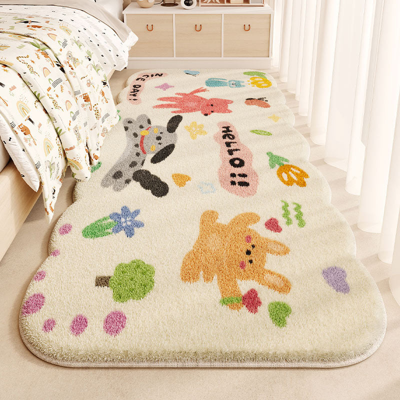 Children's Fun-Themed Plush Area Rug for Home