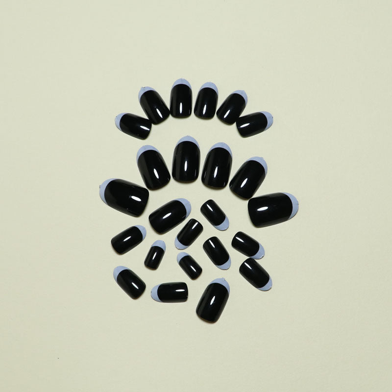 Elegant French Tip Press-On Nail Set Kalsten