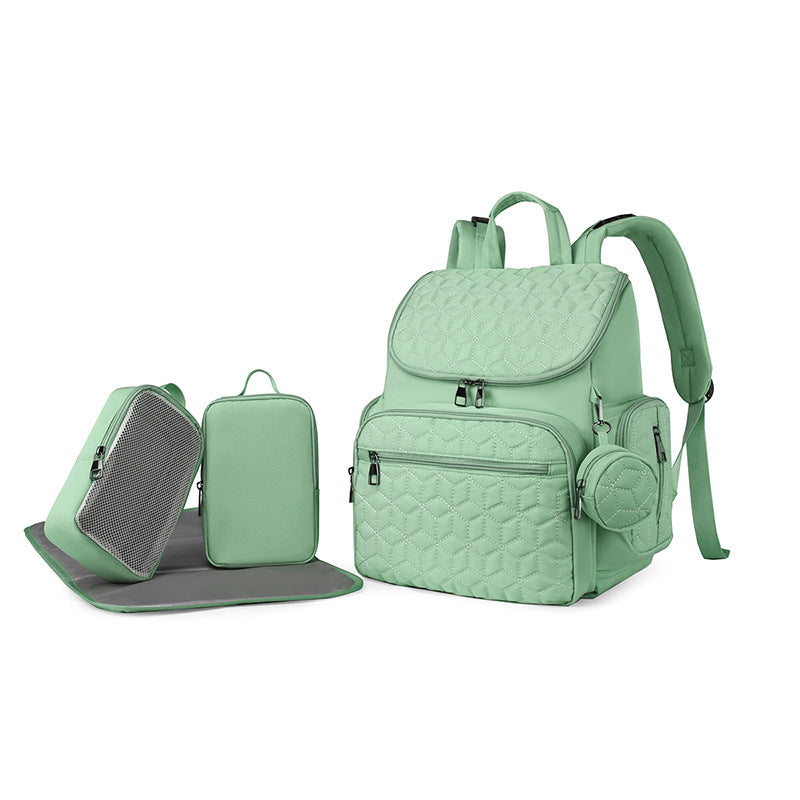 Quilted Multi-Compartment Travel Backpack Kalsten
