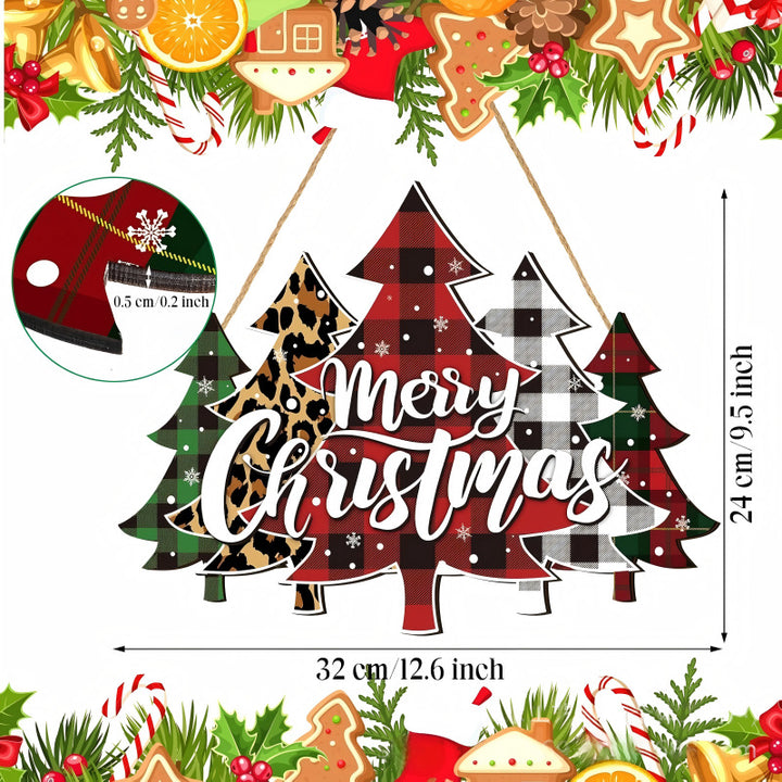 Decorative wooden sign with winter motifs Kalsten