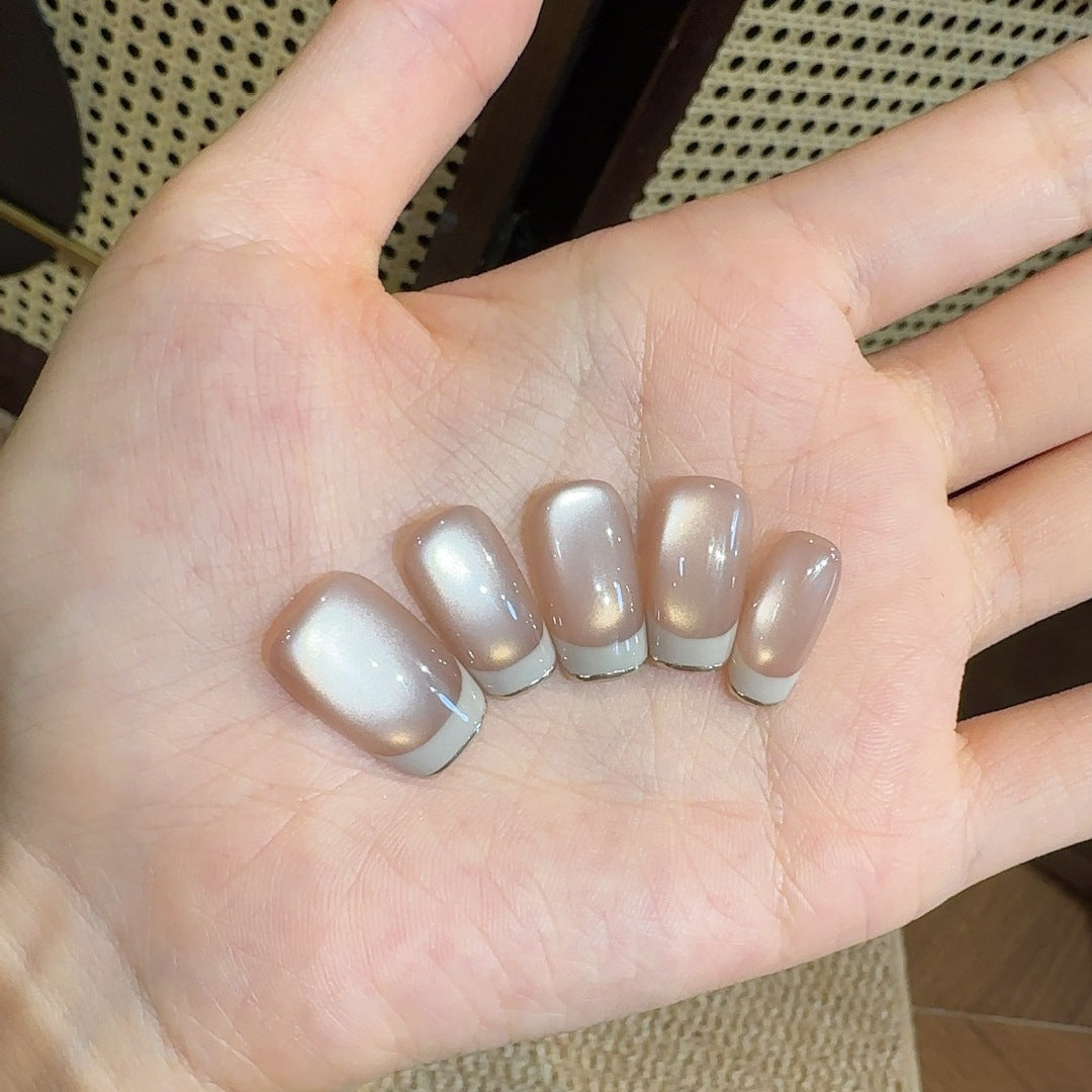 Acrylic French Tip Press-On Nails Kalsten