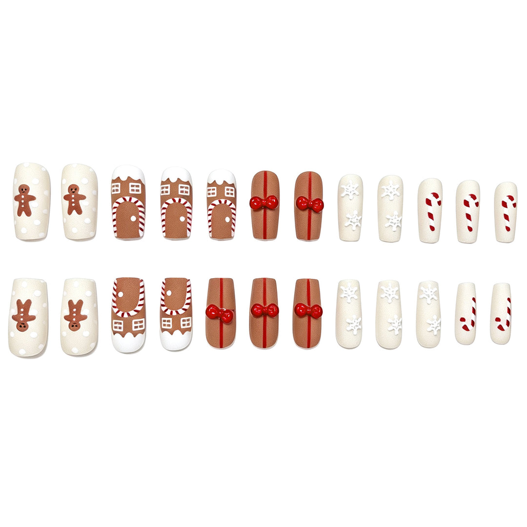 Festive Gingerbread Nail Art Kalsten