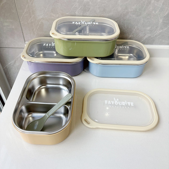 Elegant Dual-Compartment Lunch Box