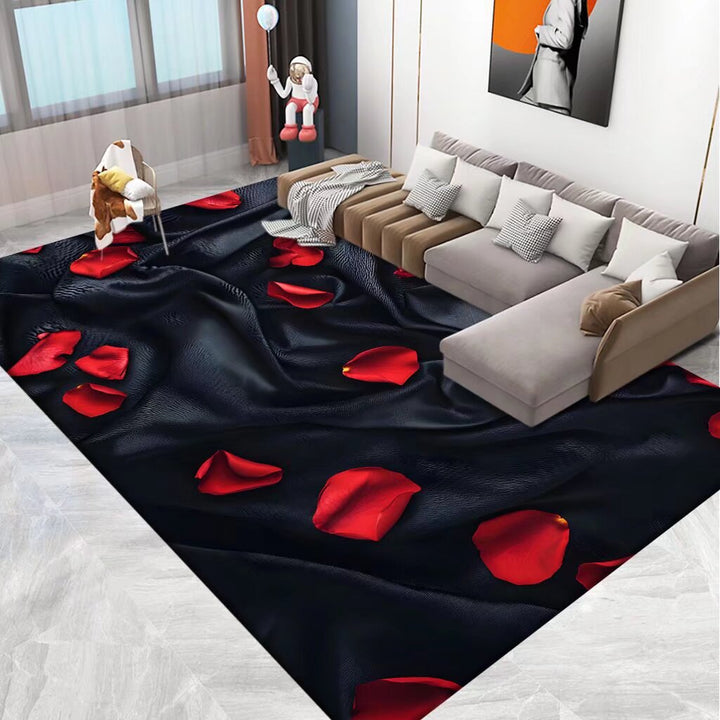 3D Printed Floral Area Rug Kalsten