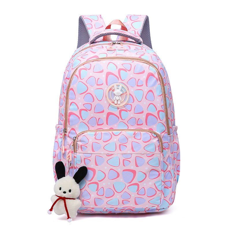 Cheerful school backpack with unique patterns and practical compartments Kalsten