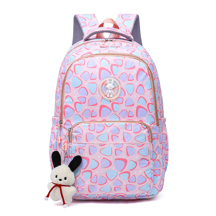 Cheerful school backpack with unique patterns and practical compartments Kalsten