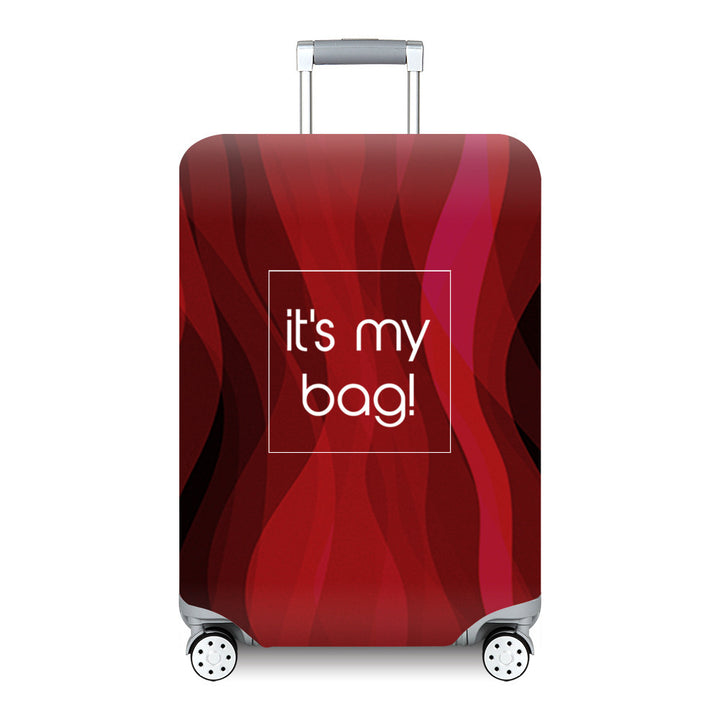Unisex hard-shell suitcase with modern wave pattern Kalsten