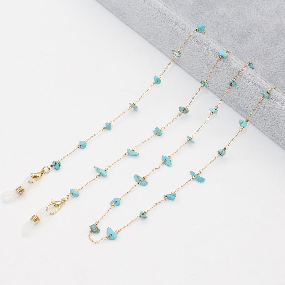 Elegant Crystal-Embellished Eyewear Chain Kalsten