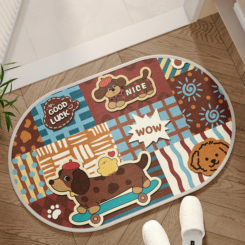 Decorative Geometric Area Mat Kalsten