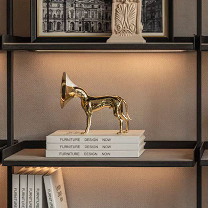 Decorative Musical Dog Sculpture