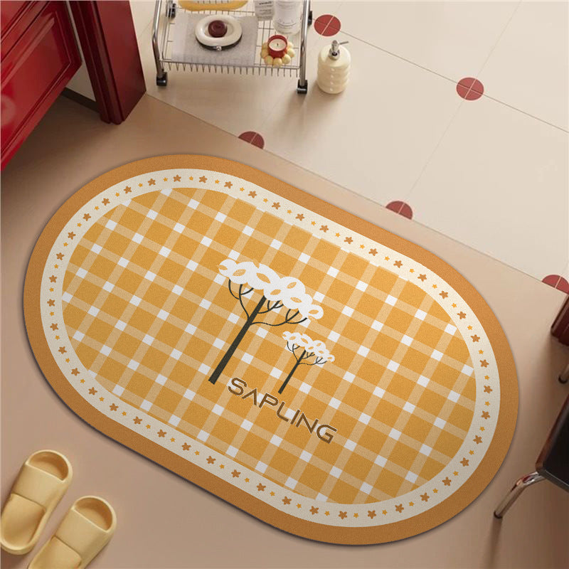 Soft Floral Bath Rug