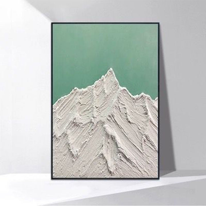 Textured Abstract Mountain Landscape Canvas Art