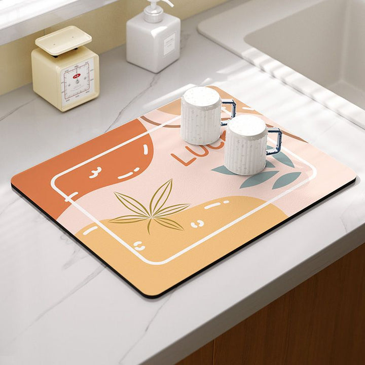 Modern Checkerboard Pattern Kitchen Mat