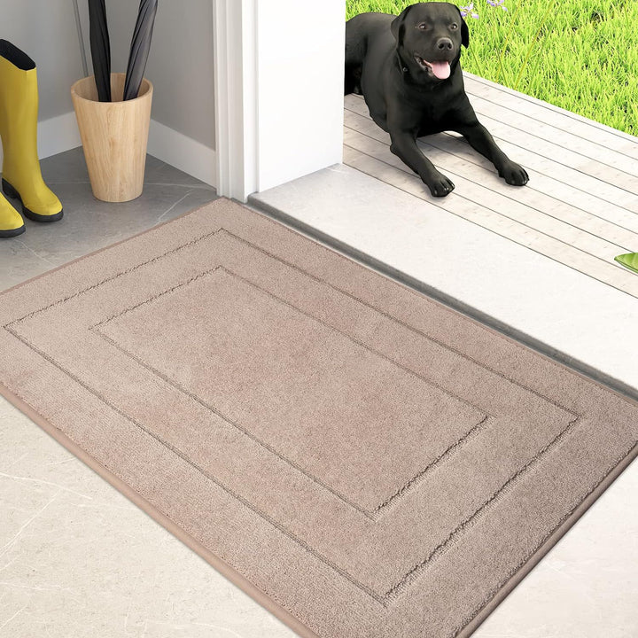 Plush Rectangular Bath Mat Kalsten