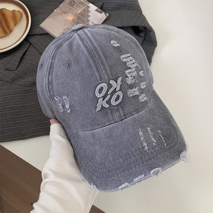 Distressed Vintage Embroidered Cap