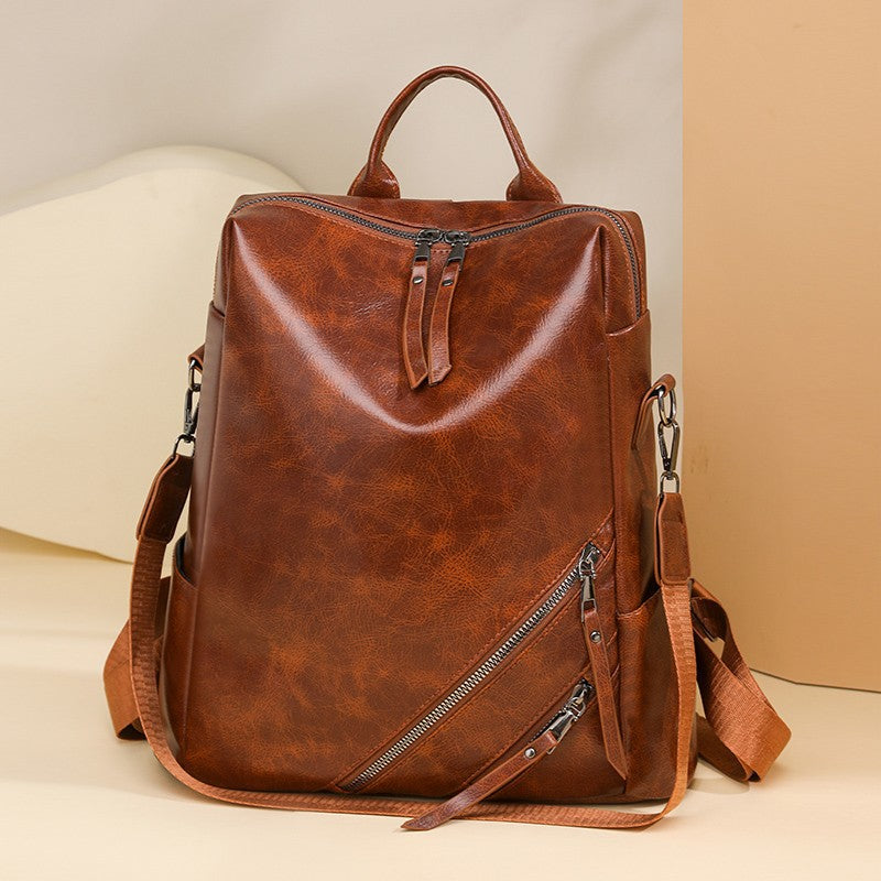 Fashionable Multi-Zipper Backpack Kalsten