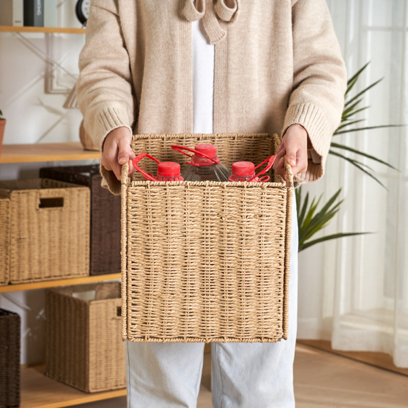 Handwoven Storage Cube Basket Kalsten