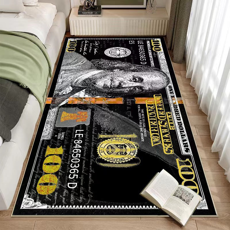 Creative Currency-Themed Area Rug