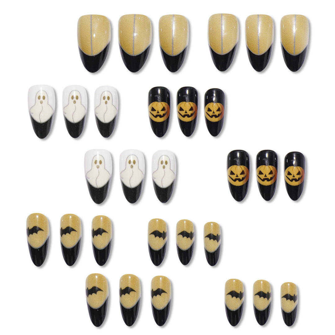 Halloween-Themed Press-On Nail Art Set