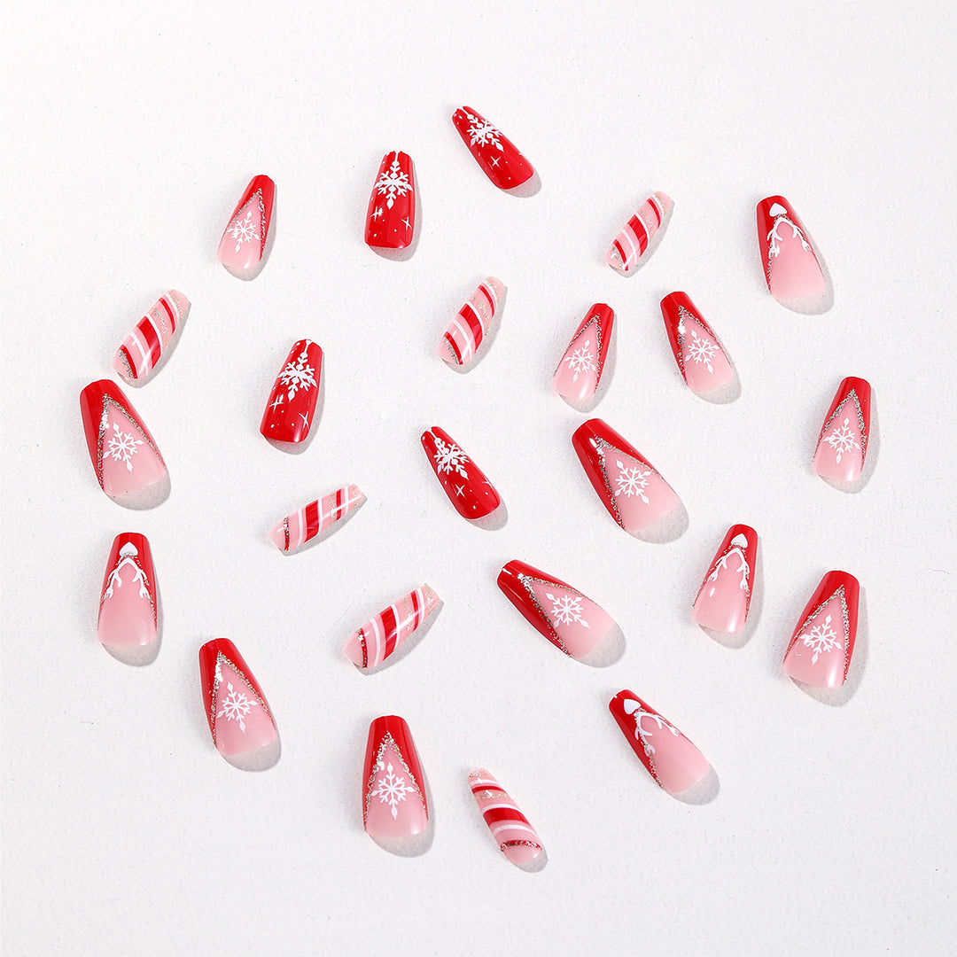 Holiday-Themed Acrylic Nail Art Kalsten