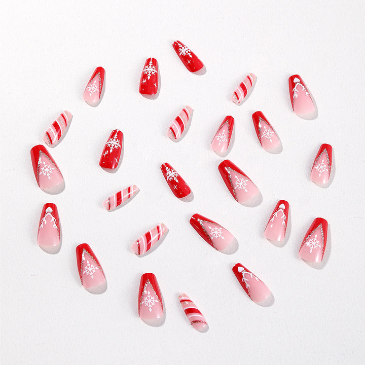 Holiday-Themed Acrylic Nail Art Kalsten