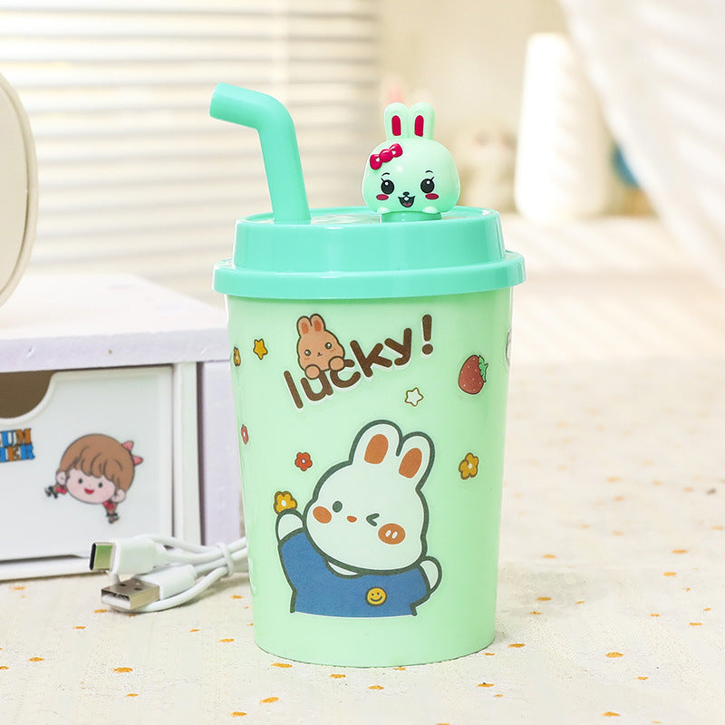 Women’s drinking cup with integrated straw and playful animal design Kalsten