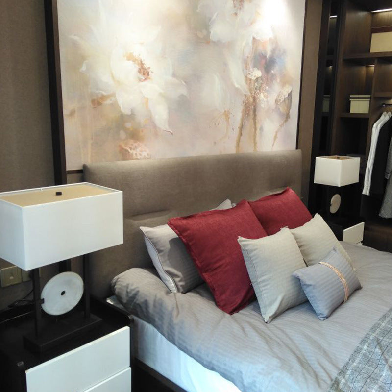 Contemporary Table Lamp with Elegant Geometric Design