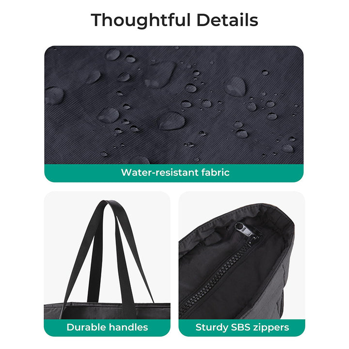 Spacious tote bag with side pockets Kalsten